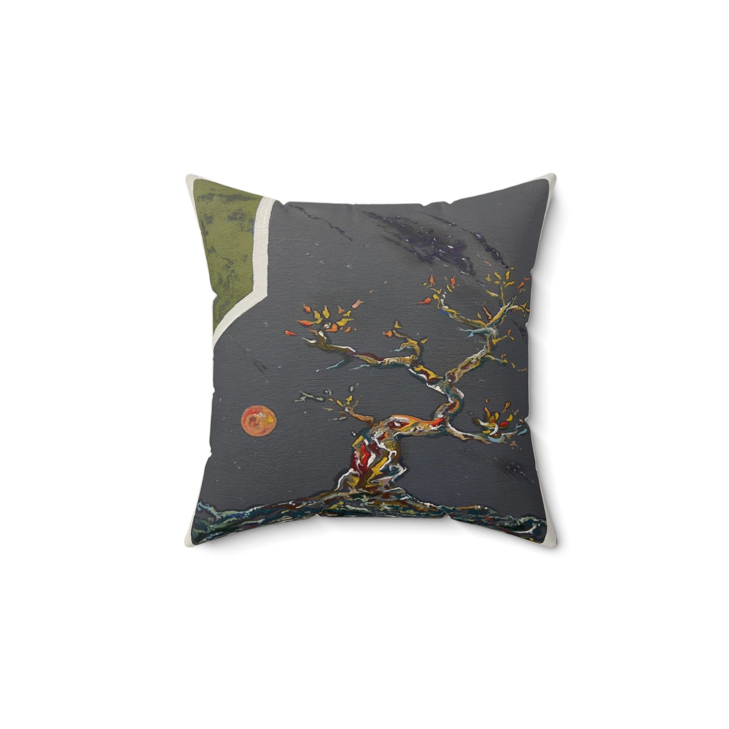 Faux Suede Square Pillow